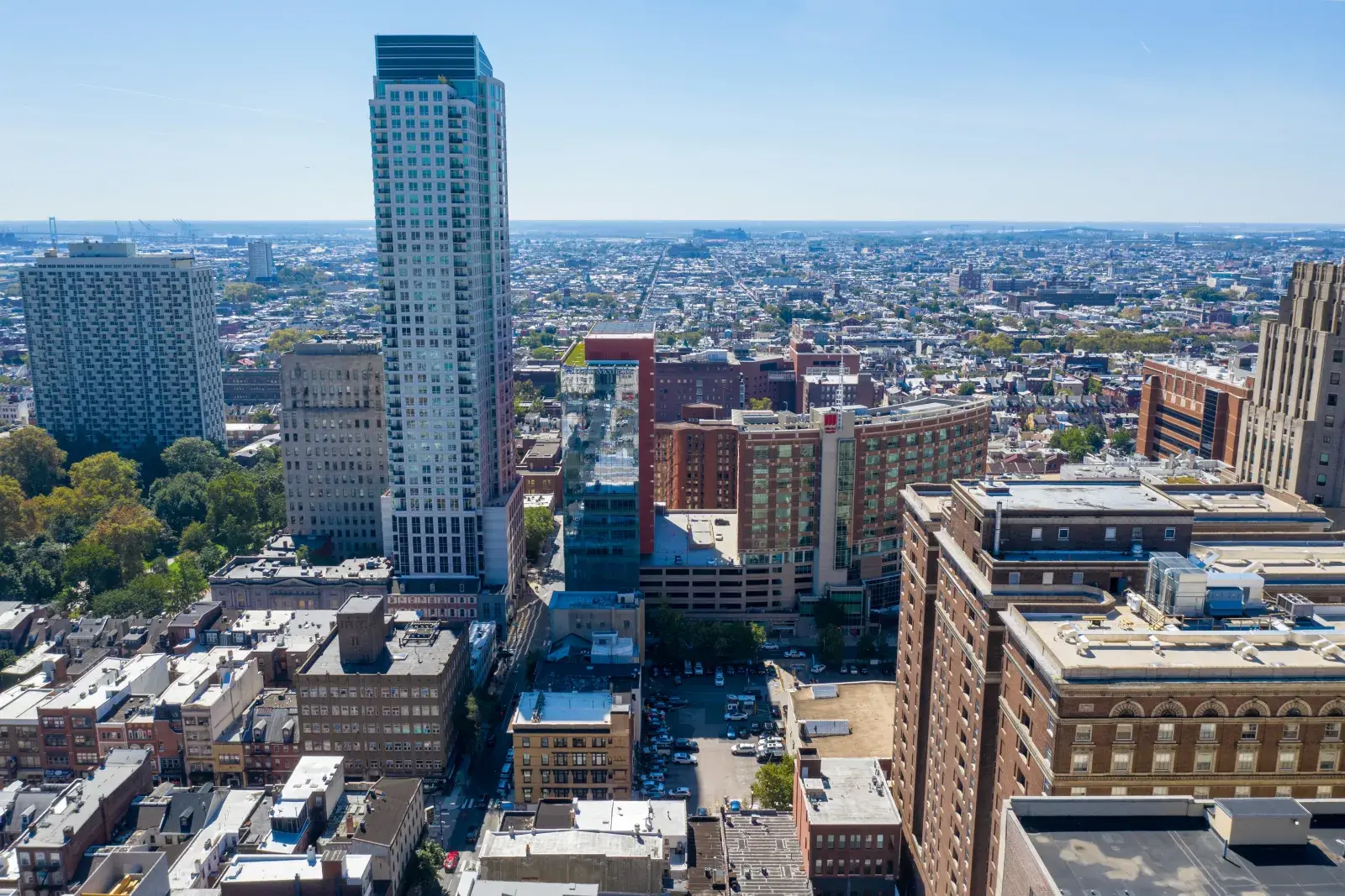 805 Walnut in Aerial View