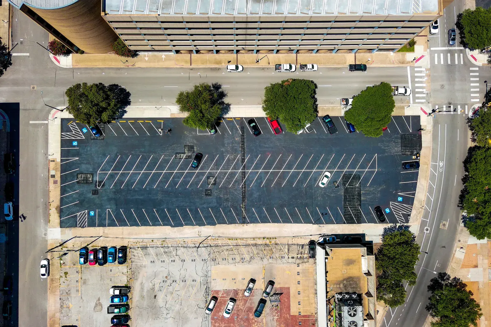 Overhead image of 1011 Taylor Street Parking Lot